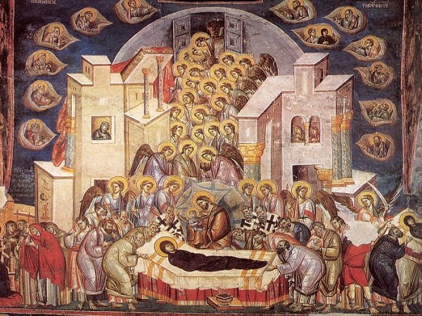 Dormition of the Theotokos icon